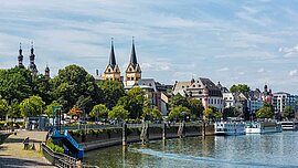 Uferpromenade von Koblenz, Deutschland