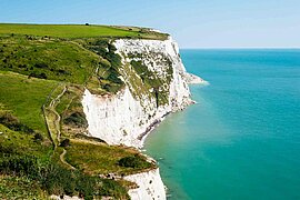 White Cliffs in Dover, England