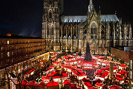 Weihnachtsmarkt in Köln, Deutschland