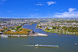 Deutsches Eck, Koblenz, Deutschland