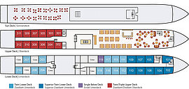Deckplan, MS De Nassau