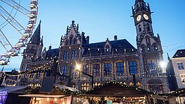 Weihnachtsmarkt in Gent, Belgien