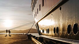 MS Finnmarken am Dock