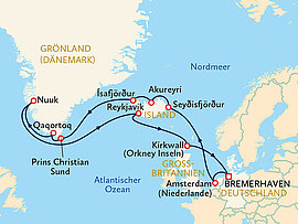 Ihre Reiseroute