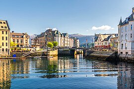 Innenstadt von Ålesund, Norwegen