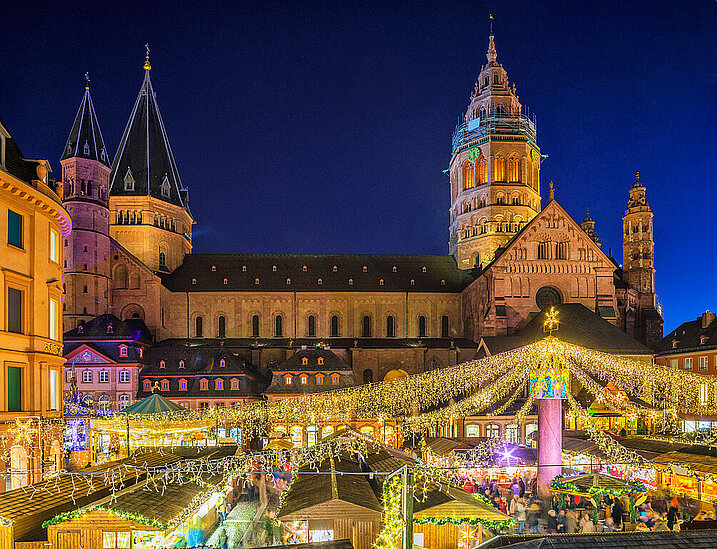 Weihnachtsmarkt, Mainz, Deutschland