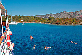 Baden im Meer, Kroatien