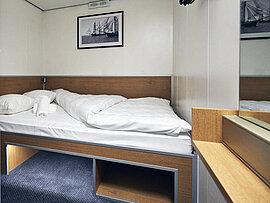 Doppelbett Innenkabine