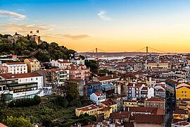 Schloss Sao Jorge, Lissabon, Portugal
