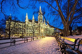 Rathaus in Wien, Österreich