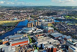 Luftaufnahme, Belfast, Irland/Großbritannien