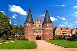 Holstentor in Lübeck, Deutschland