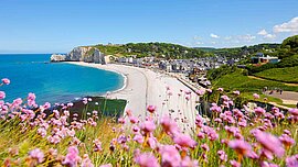 Étretat in der Normandie, Frankreich