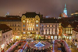 Weihnachtsmarkt in Bratislava, Slowakei