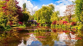 Garten von Claude Monet auf dem Anwesen in Giverny Frankreich