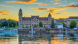 Uferpromenade von Koblenz, Deutschland