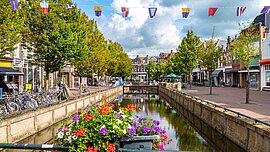 Grachtenstrasse Sneek, Niederlande