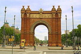 Arc de Triomphe in Barcelona, Spanien