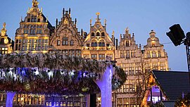 Weihnachtsmarkt in Antwerpen, Belgien