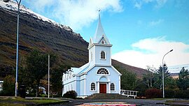 Kirche in Seyðisfjörður, Island