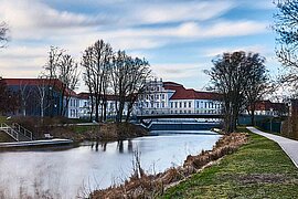 Schlosshafen in Oranienburg, Deutschland