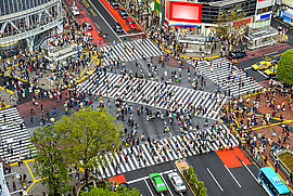 Shibuya-Kreuzung, Tokio, Japan