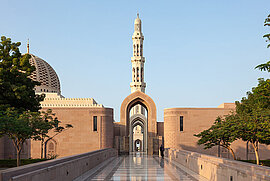 Sultan Qaboos Grand Mosque in Muscat, Oman