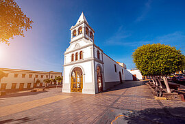 Kirche in Puerto del Rosario auf Fuerteventura, Kanarische Inseln, Spanien