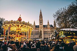 Weihnachtsmarkt in Wien, Österreich