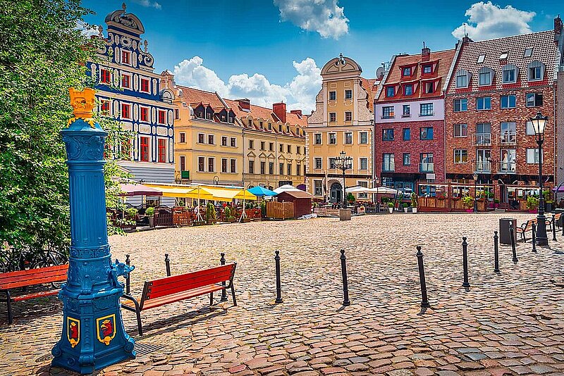 Altstadtplatz in Stettin, Polen
