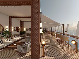 Außendeck, MSC Euribia Sonnendeck - MSC Euribia
