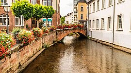 Innenstadt von Saarburg, Deutschland