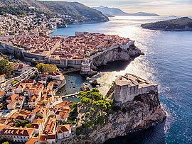 Altstadt und Festung Lovrijenac in Dubrovnik, Kroatien