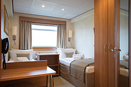 Twin Unterdeck-Kabine, MS De Amsterdam