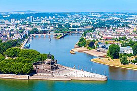 Deutsches-Eck in Koblenz, Deutschland