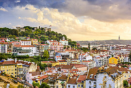 Schloss Sao Jorge, Lissabon, Portugal
