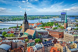 St. Peter Church in Riga, Lettland