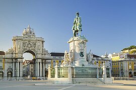 Praca do Comercio in Lissabon, Portugal