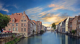 Kanal von Gent in Belgien