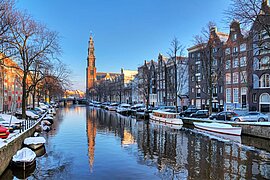 Prinsengracht in Amsterdam, Niederlande