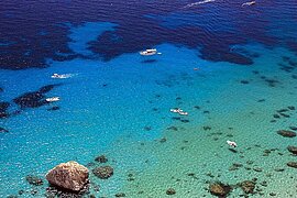 Küste von Cagliari auf Sardinen, Italien