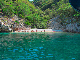 Badebucht in Kroatien