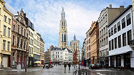 Innenstadt von Antwerpen, Belgien