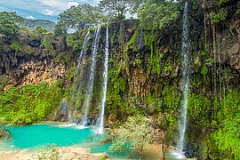 Ayn-Athum Wasserfall in Salalah, Oman