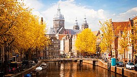 Herbst in Amsterdam, Niederlande