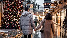 Weihnachtszeit in Rotterdam, Niederlande