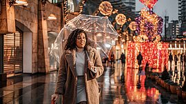 Weihnachtszeit in Rotterdam, Niederlande