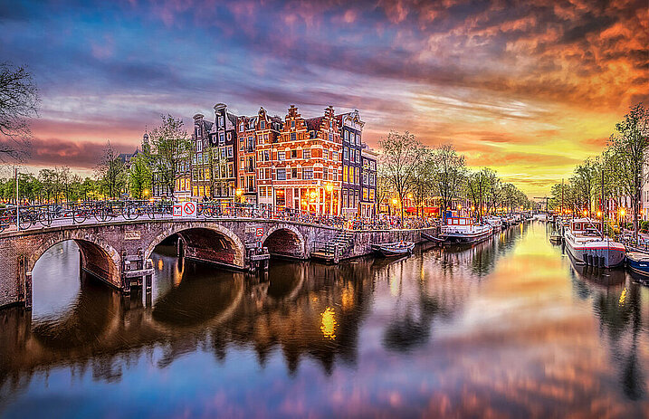 Grachten Amsterdam, Niederlande