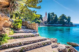 Dominikanerkloster in der Stadt Bol, Insel Brač, Kroatien