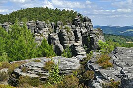 Felsformation bei Děčín, Tschechien